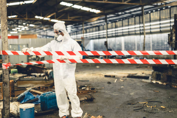 Professional Drug Lab Cleanup technician working in Swayzee, IN